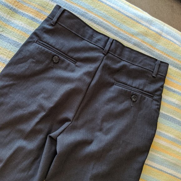 Boy's Izod Grey Dress Pants Size 12 Reg - Picture 11 of 14